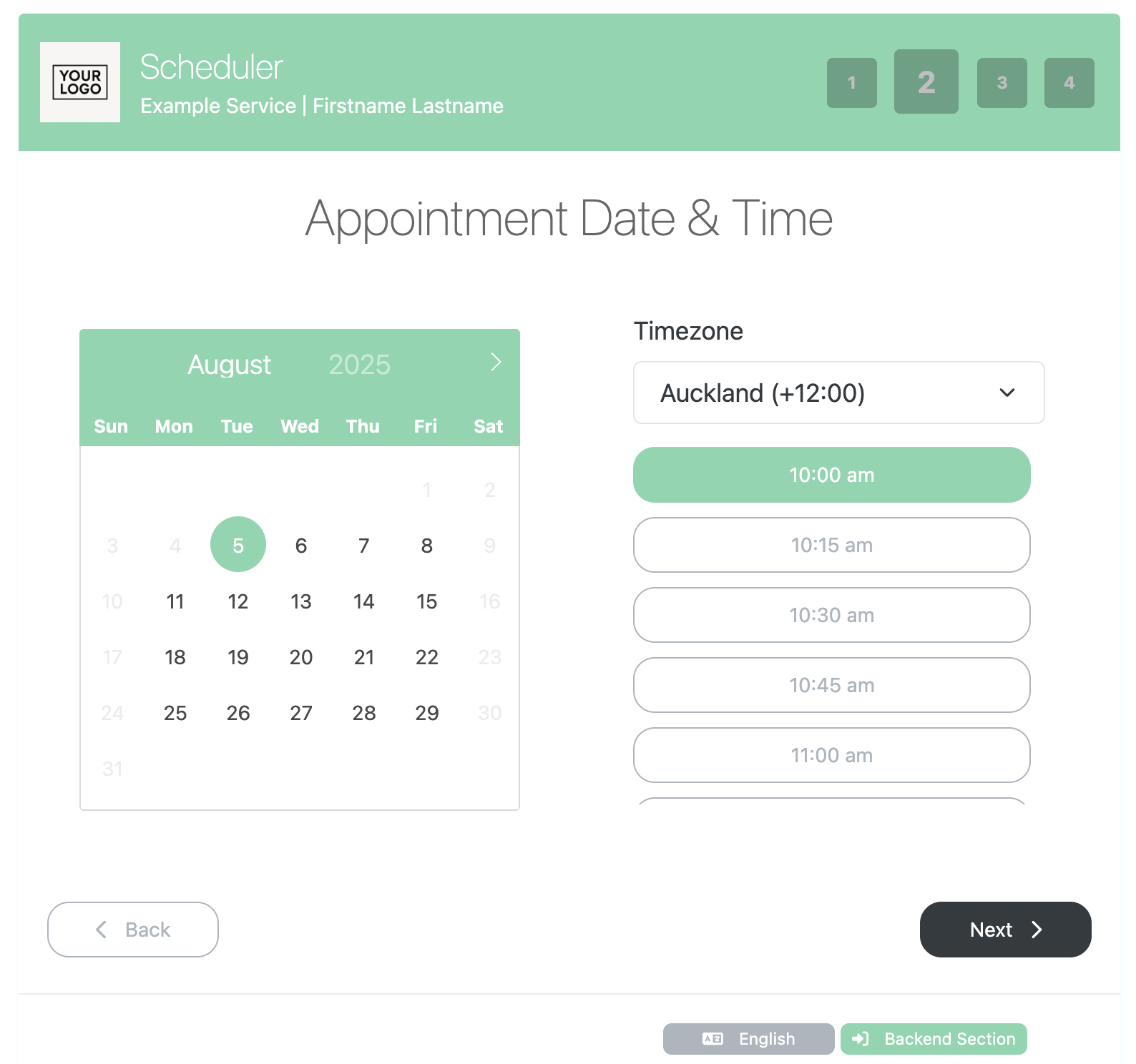 Online appointment scheduling