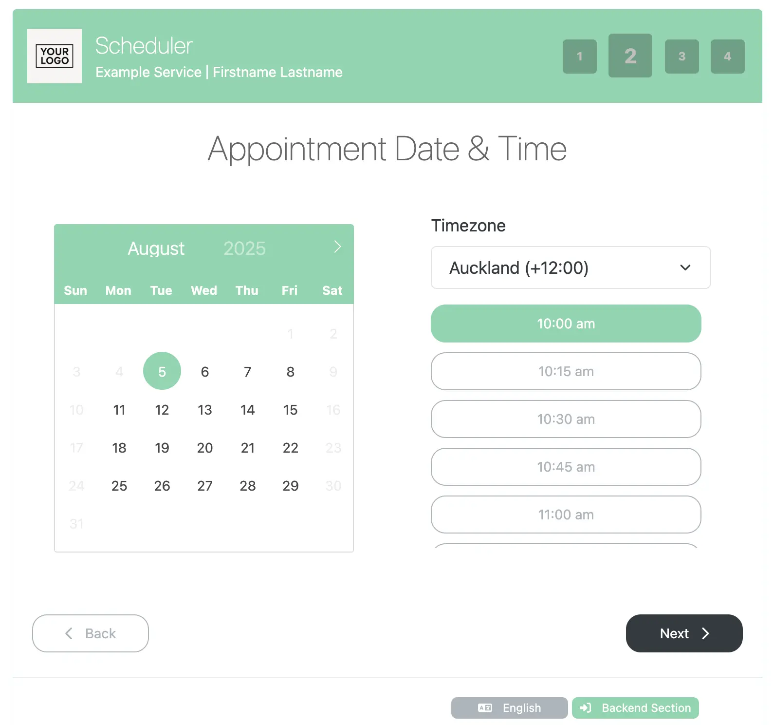 Online appointment scheduling